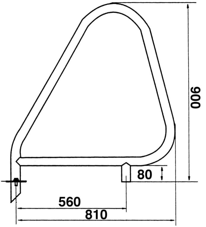 Поручни для входа в бассейн параллельная модель (00110)