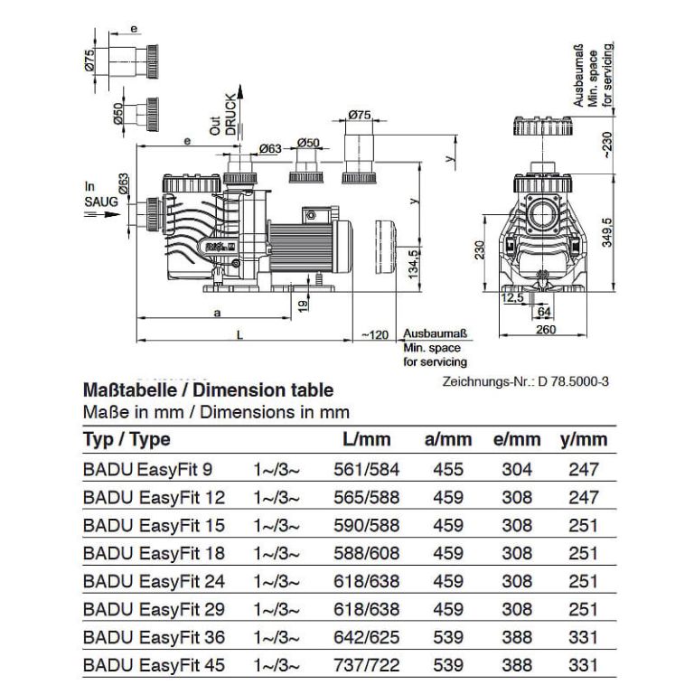 Насос с префильтром  12 м3/ч Speck BADU EasyFit 12 0,69 кВт, 220 В (207.6140.038)