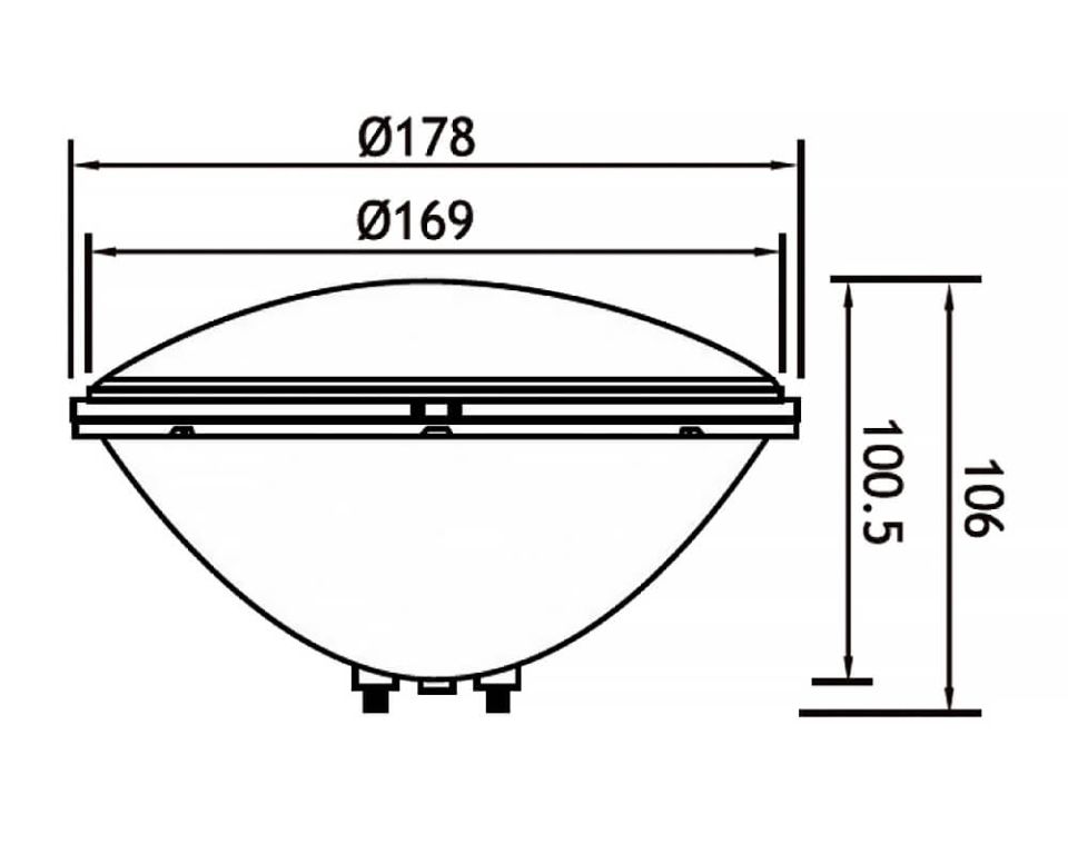 Лампа светодиодная Pool King 18 Вт 12 В RGB PAR56 (PAR-LED252HC)