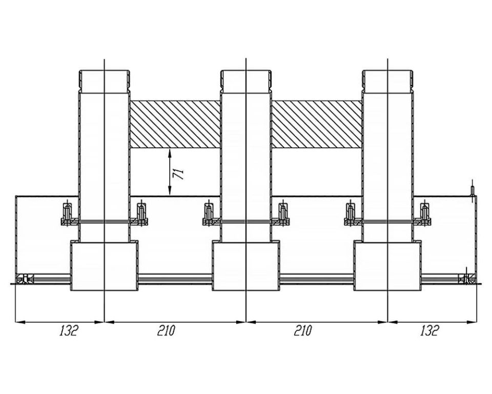 Противоток 150 м3/час Vimlex (закл. деталь с лиц. панелью) 316 сталь (106.010)