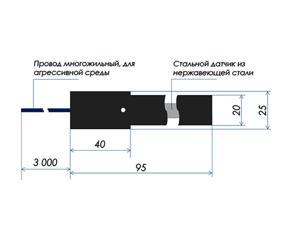 Датчик уровня воды Dial ДП-1 для балансного или промежуточного резервуара (УУВ.ДП-1)