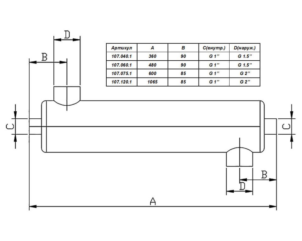Теплообменник  40 кВт Vimlex вертикальный (107.040.1)