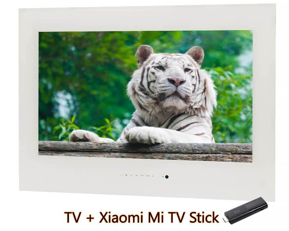 Телевизор Smart для ванны и бассейна 27'' AVS275SM (White) + Xiaomi Mi TV Stick