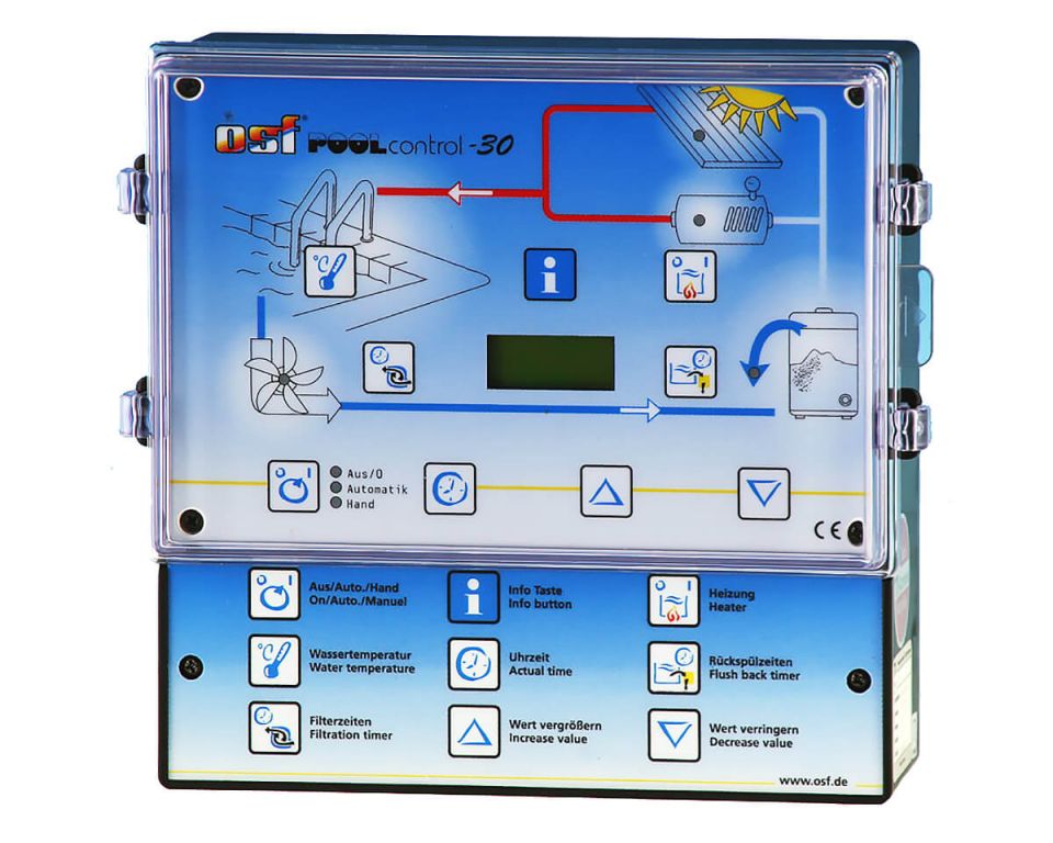 Блок управления обратной промывкой и солнечным водонагревом OSF Pool-Control 30 (310.008.2530)