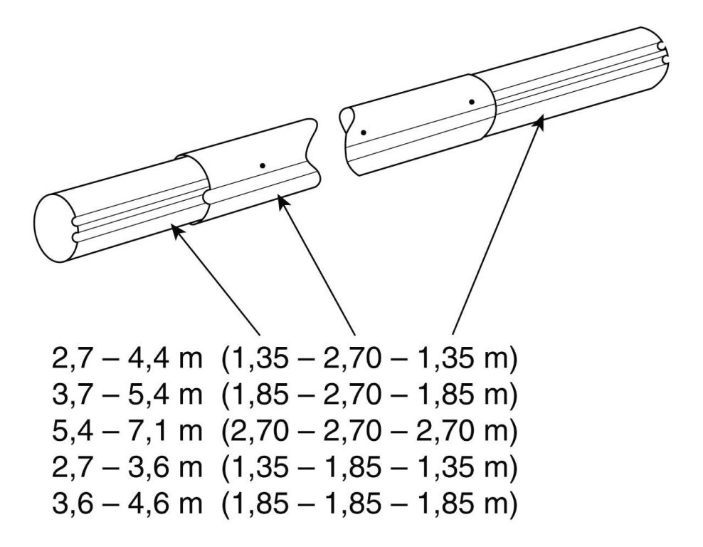 Телескопическая труба размером 2,7-4,4 м Vagnerpool